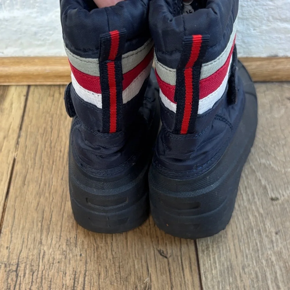 Koala Kids Stripes Winter Navy Snow Boots